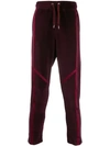 Just Cavalli Panelled Logo Patch Track Pants In Purple
