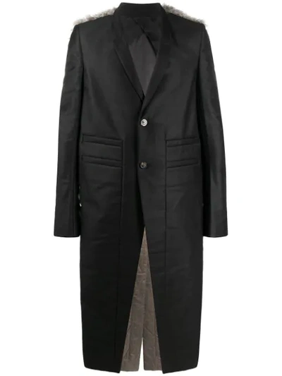Rick Owens Alice Coat In Black