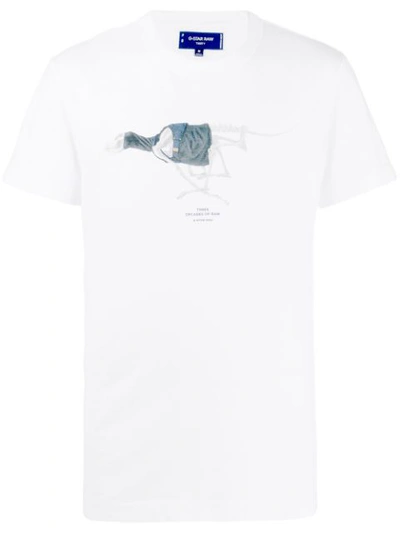 G-star Raw Research Skeleton Print T-shirt In Bianco