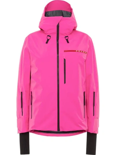 Prada Technical Fabric Jacket In Pink