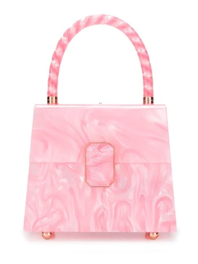 Sophia Webster Patti Marbled Tote Bag In Pink