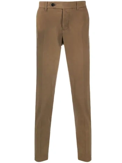 Al Duca D'aosta Slim-fit Trousers In Brown