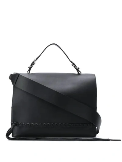 Calvin Klein Handtasche Mit Fransen In Black
