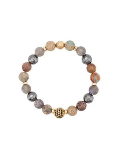 Nialaya Jewelry Faceted Stone Bracelet In Multicolour