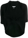 Société Anonyme Cropped Open Cardigan In Black