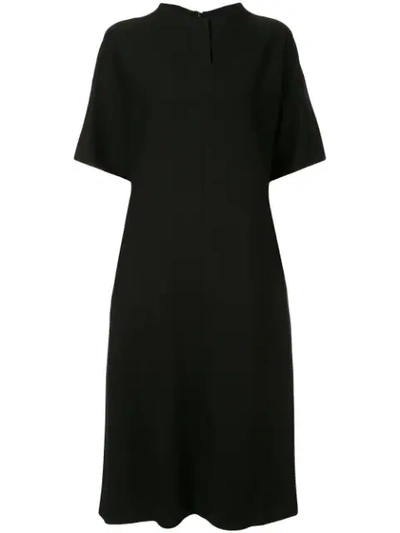 Partow Wide Sleeve Shift Dress In Black