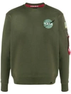 Alpha Industries Space Shuttle Sweatshirt In Green