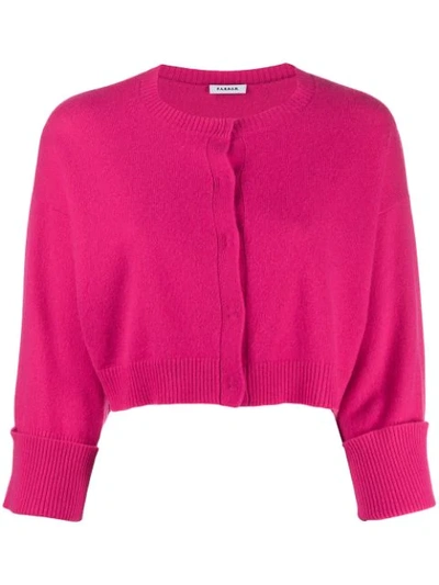P.a.r.o.s.h Flared Sleeve Cardigan In Pink