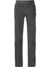 Incotex Corduroy-style Trousers In Grey