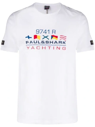 Paul & Shark Yachting T-shirt In White