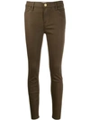 Frame Le High Skinny Coated Jeans In Military Coated