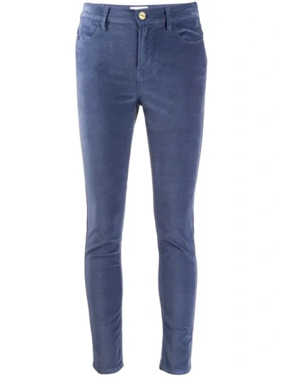 Frame High-waist Skinny Jeans In Blue