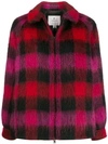Woolrich Check Pattern Short Jacket In Red