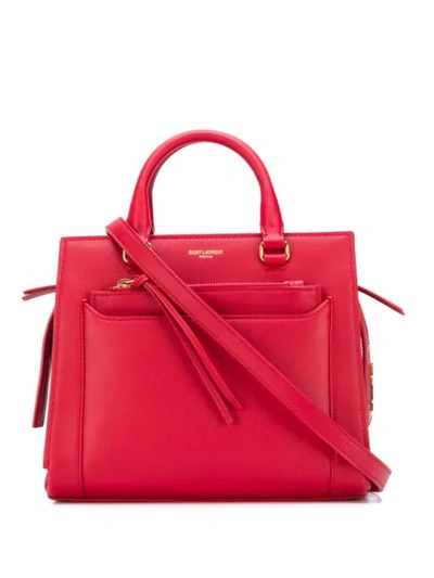 Saint Laurent Small East Side Tote In Red