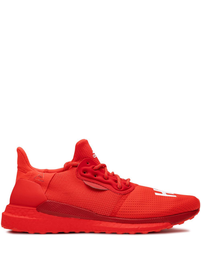 Adidas Originals X Pharrell Williams Solar Hu Glide Sneakers In Red
