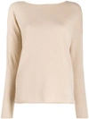 Allude Cashmere Knit Jumper In 42