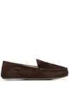 Ralph Lauren Polo Pony Loafers In Brown