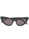 Saint Laurent Cat-eye Frames Sunglasses In Black