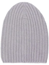 Barrie Knitted Beanie In Grey