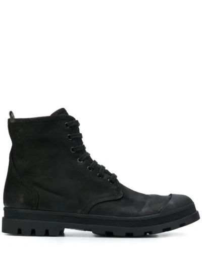 Officine Creative Ankle Lace-up Boots In Black