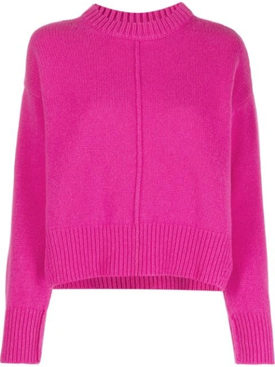 Alessia Santi Pullover Mit Trichterkragen In Pink