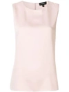 Theory Straight Sleeveless Top In Pink