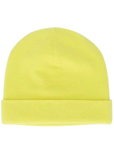 Joseph Knitted Beanie Hat In Yellow