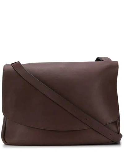 The Row Mail Shoulder Bag In Brown