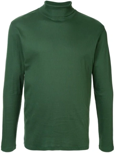 Lemaire Rollneck Knit Jumper In Green