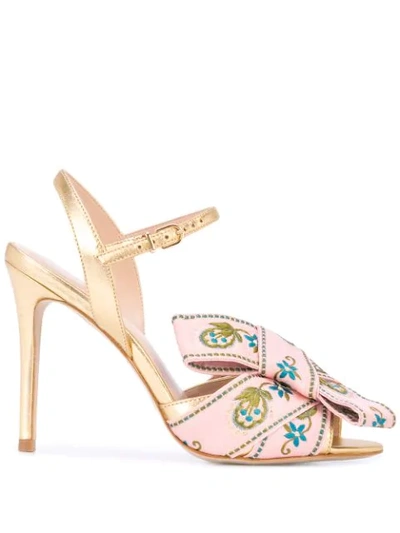 Cynthia Rowley 'anjelica' Sandalen Mit Schleife In Pink