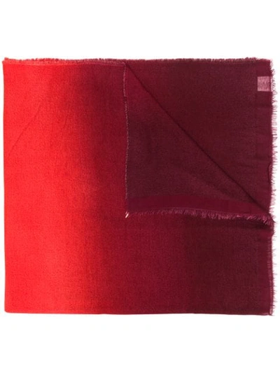 Faliero Sarti Two Tone Knit Scarf In Red