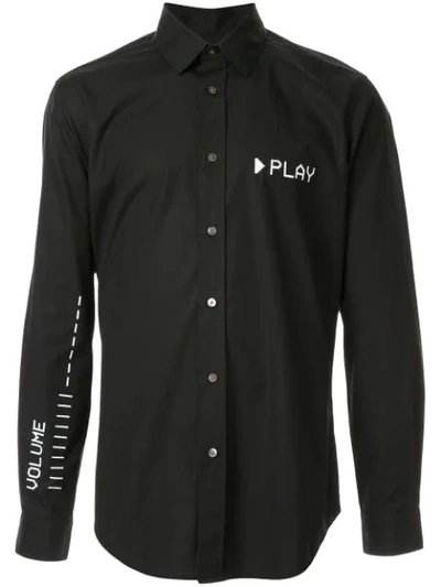 Ports V Play Print Shirt In Black