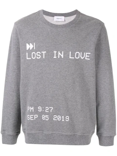 Ports V Lost In Love Sweatshirt In Grey
