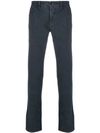 Incotex Straight Leg Trousers In Blue