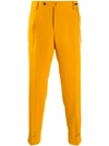 Pt01 Flannel Slim-fit Trousers In Yellow
