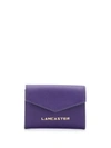 Lancaster Compact Logo Wallet In Purple