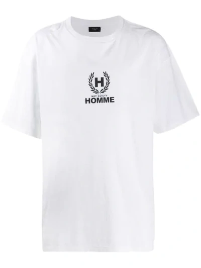Not Guilty Homme Laurel H T-shirt In White