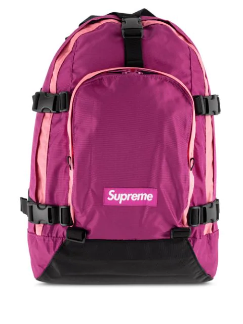 pink supreme backpack