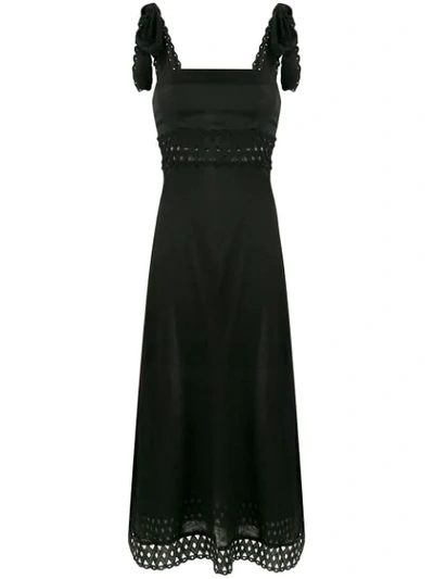 Zimmermann Cut Out Waistband Dress In Black