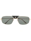 Cartier Santos Sunglasses In Gold