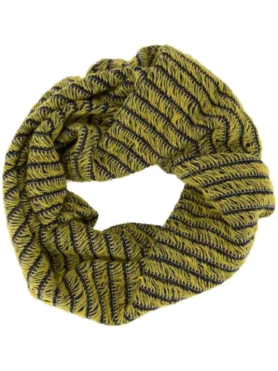 Namacheko Striped Knitted Collar In Yellow