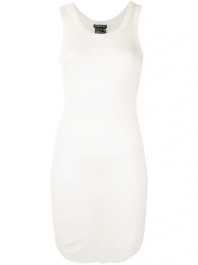 Ann Demeulemeester Long Line Vest Top In White