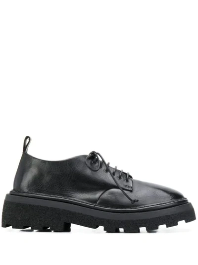 Marsèll Ridged Sole Derby Shoes In Black