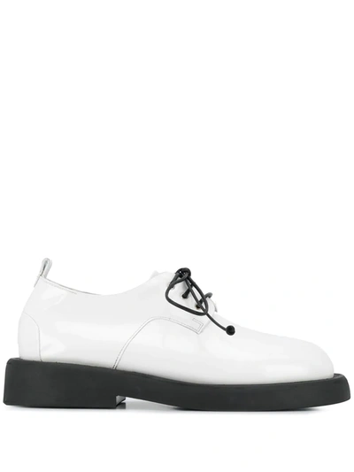 Marsèll Two-tone Lace-up Shoes In White