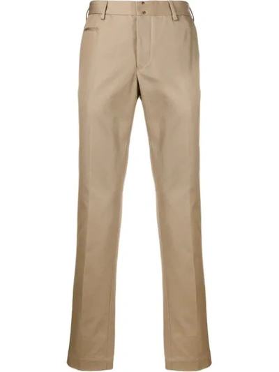 Incotex Slim Fit Chino Trousers In Neutrals