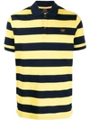 Paul & Shark Striped Polo Shirt In Blue