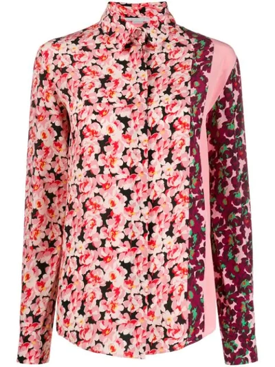 Stella Mccartney Mixed Floral-print Shirt In Pink