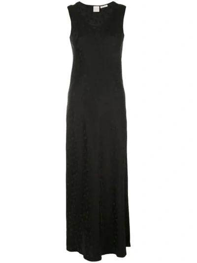 Zanini Floral Jacquard Maxi Dress In Black