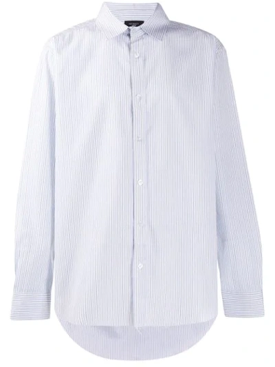 Not Guilty Homme Striped Shirt In Blue