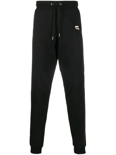 Karl Lagerfeld Ikonik Track Trousers In Black
